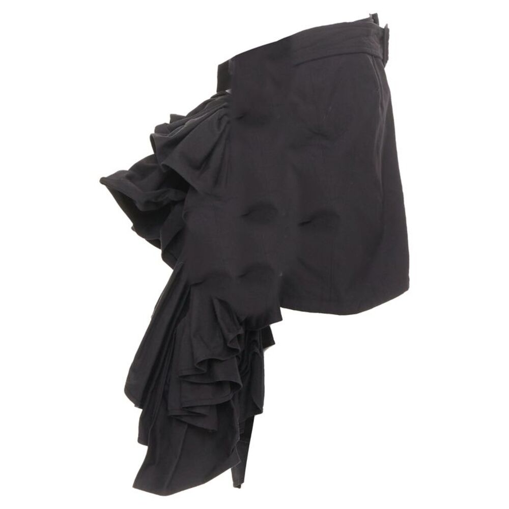 Yohji Yamamoto Black Ruffle Skirt